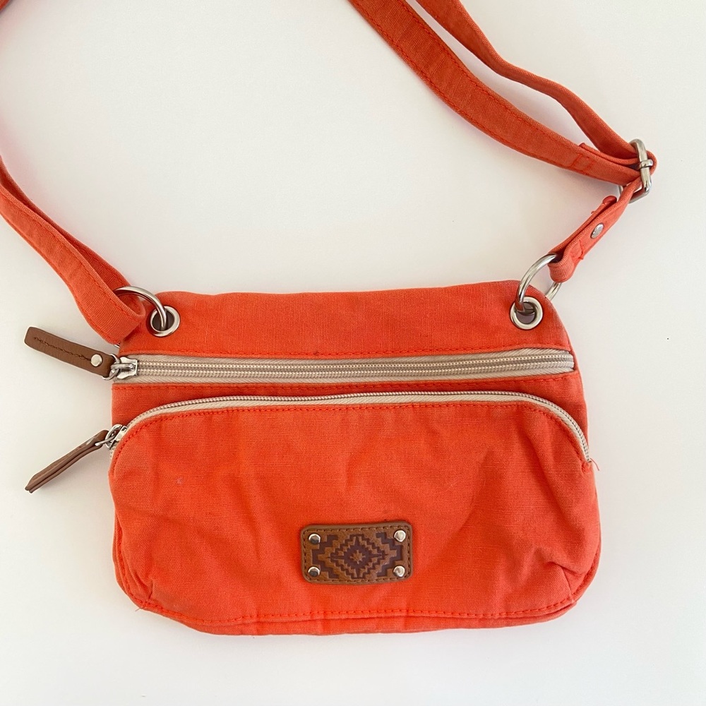 Orange shoulder bag
